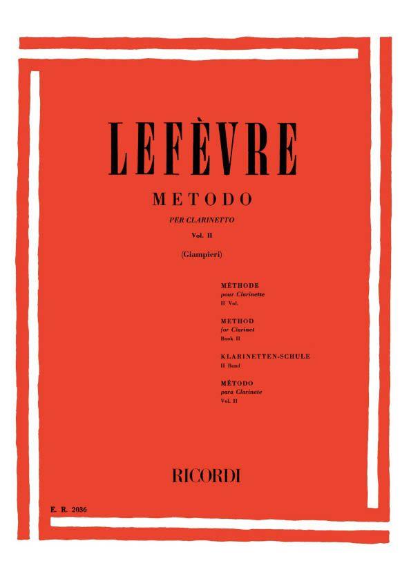 Jean Xavier Lefevre: Metodo Per Clarinetto 2