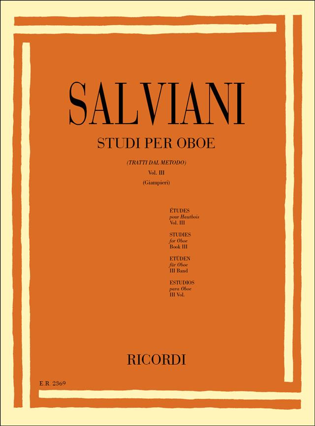 Salviani Clemente: Studi Per Oboe 3