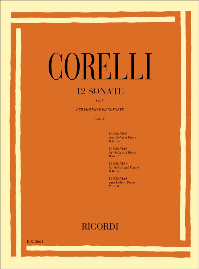 Corelli: 12 Sonate Per Violino E Basso Op. V