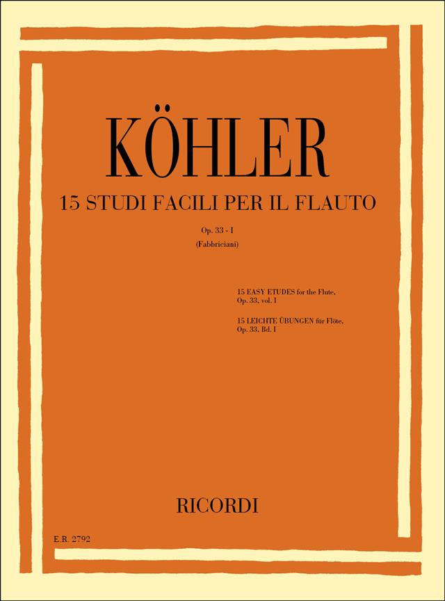 Studi Op. 33 – Vol I (15 Studi Facili Per Il Flauto)