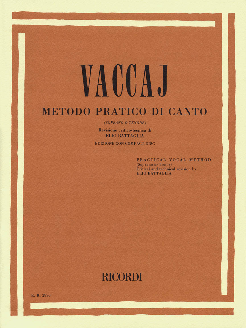 Vaccaj Metodo Pratico Di Canto (Sopraan/Tenor)