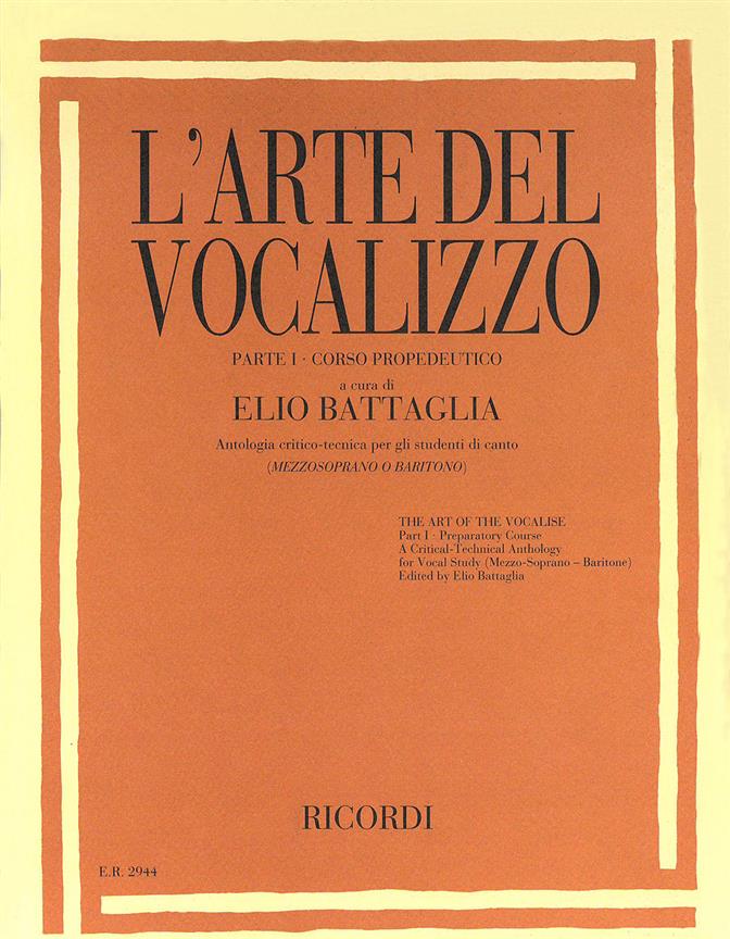 Elio Battaglia: L'Arte Del Vocalizzo 1 (Low)