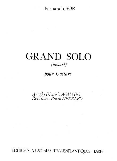 Grand Solo Op.14