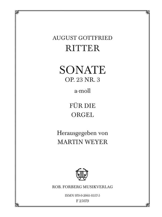 August G. Ritter: Sonate Nr. 3