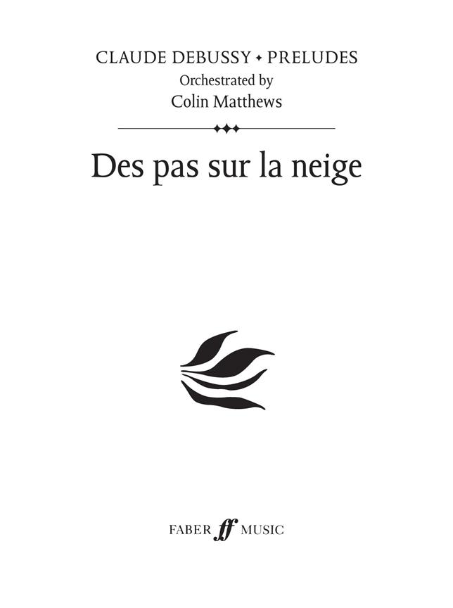 Debussy: Des pas sur la neige (Prelude 19)