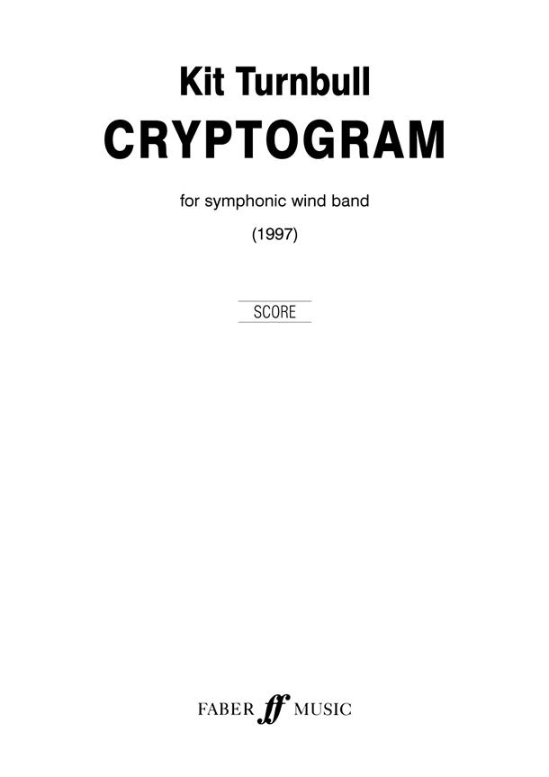 Cryptogram. Wind band