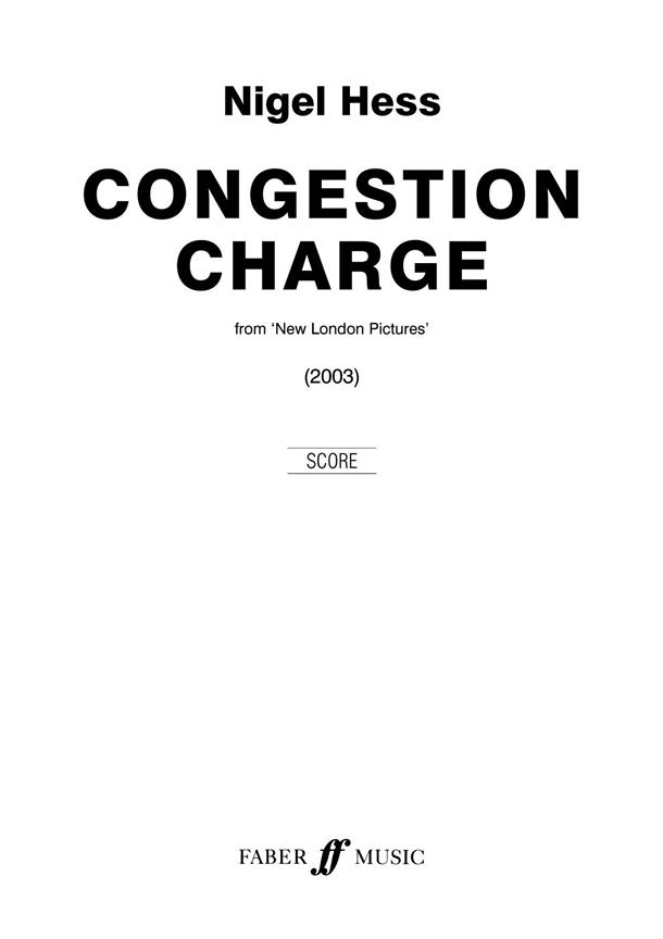 Congestion Charge. Wind band