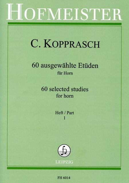 Carl Kopprasch: 60 Ausgewahlte Etuden Heft 1