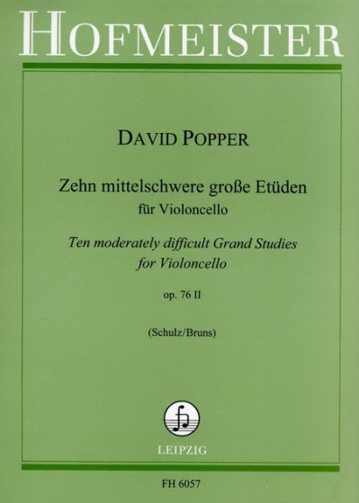 David Popper: 10 Etuden, op 76 II (Cello)