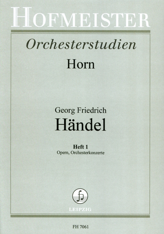 Händel-Studien Fur Horn Heft 1