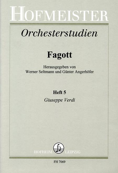 Orchesterstudien fuer Fagott Heft 5