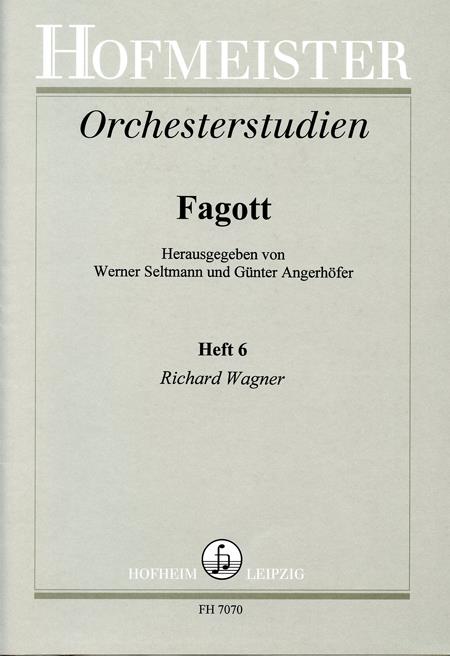 Orchesterstudien fuer Fagott Heft 6