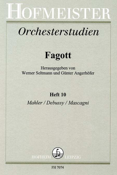 Orchesterstudien fuer Fagott Heft 10