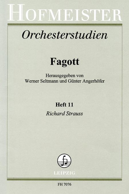 Orchesterstudien fuer Fagott Heft 11 