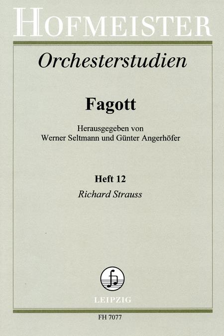 Orchesterstudien fuer Fagott Heft 12