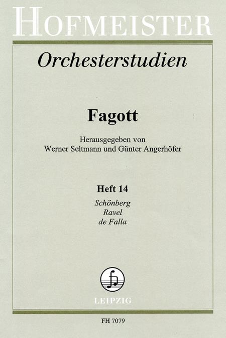 Orchesterstudien fuerFagott Heft 14