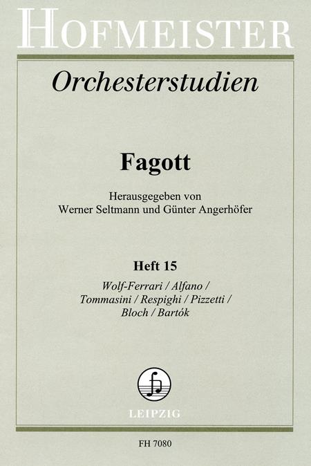 Orchesterstudien fuer Fagott Heft 15