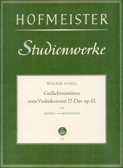 Gedächtnisstütze zum Violinkonzert D-Dur op. 61