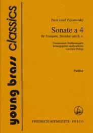 Sonata à 4 für Trompete, Streicher und B.c.(Transponierte Studienfassung)