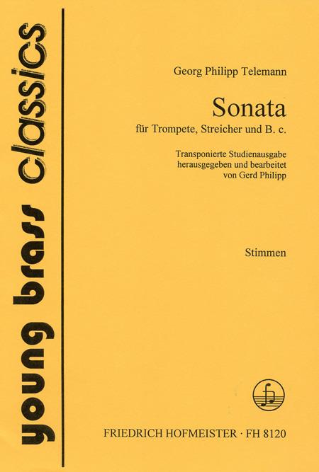 Sonata für Trompete, Streicher und Basso Continuo(Transponierte Studienfassung)