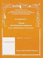 Michel Vergnault: Cours De Formation Musicale - Preparatoire 1(Pour L'Enseignement Du Solfege)