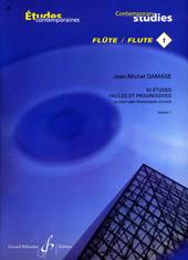 Jean-Michel Damase: 50 Etudes Faciles Et Progressives Vol 1(25 Etudes Pour Flute)