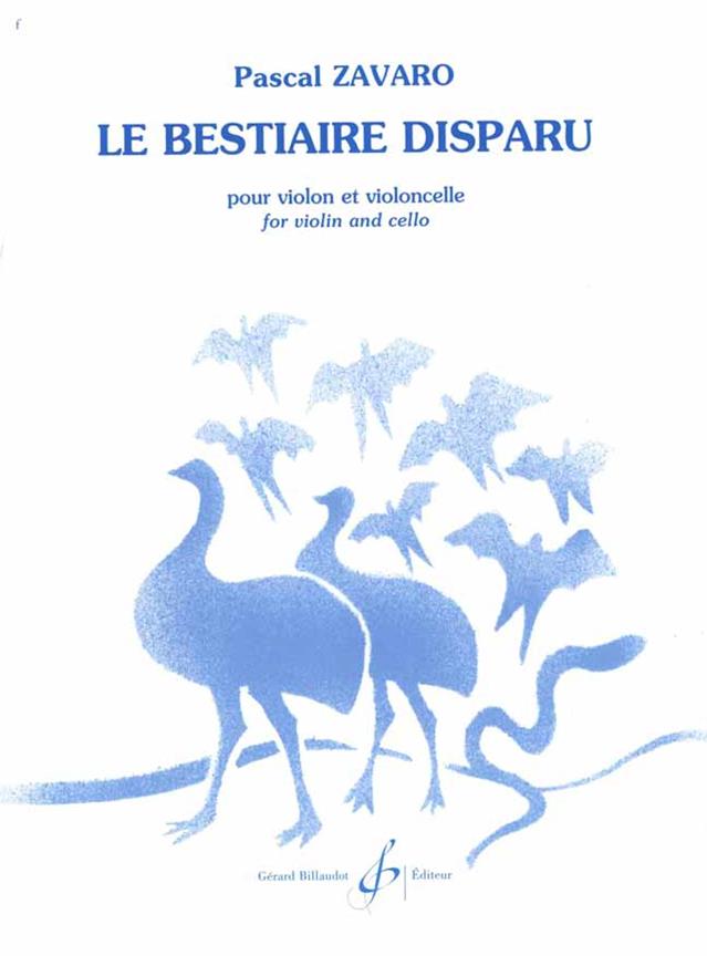 Pascal Zavaro: Le Bestiaire Disparu