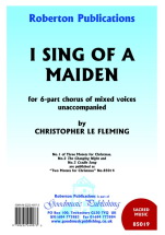 Christopher Le Fleming: I Sing Of A Maiden (SATB)