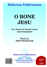 Don Buhagiar: O Bone Jesu (SATB)