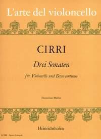 Cirri: Drei Sonaten 