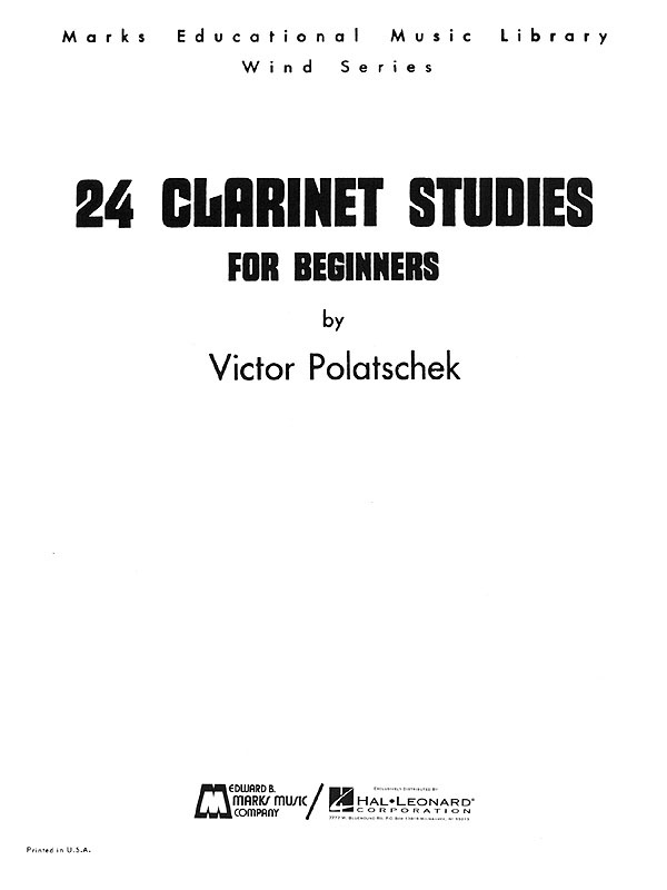 24 Clarinet Studies for Beginners(Clarinet Method)