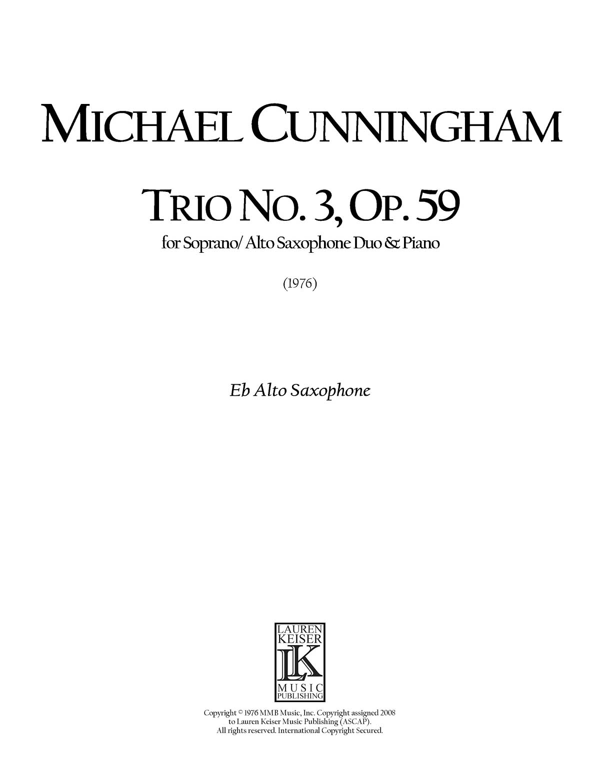 Trio No. 3, Op. 59