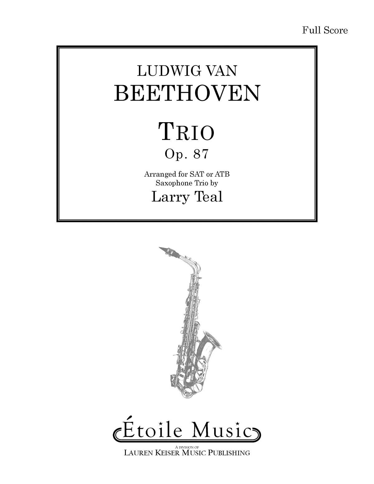 Trio, Op. 87