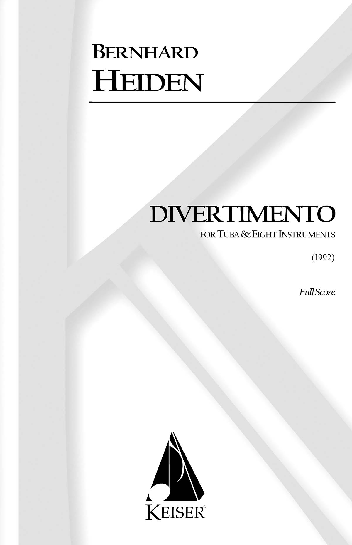 Divertimento for Tuba and Eight Instruments