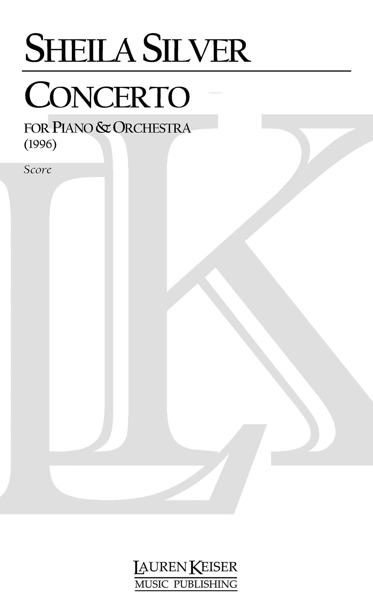 Concerto for Piano and Orchestra