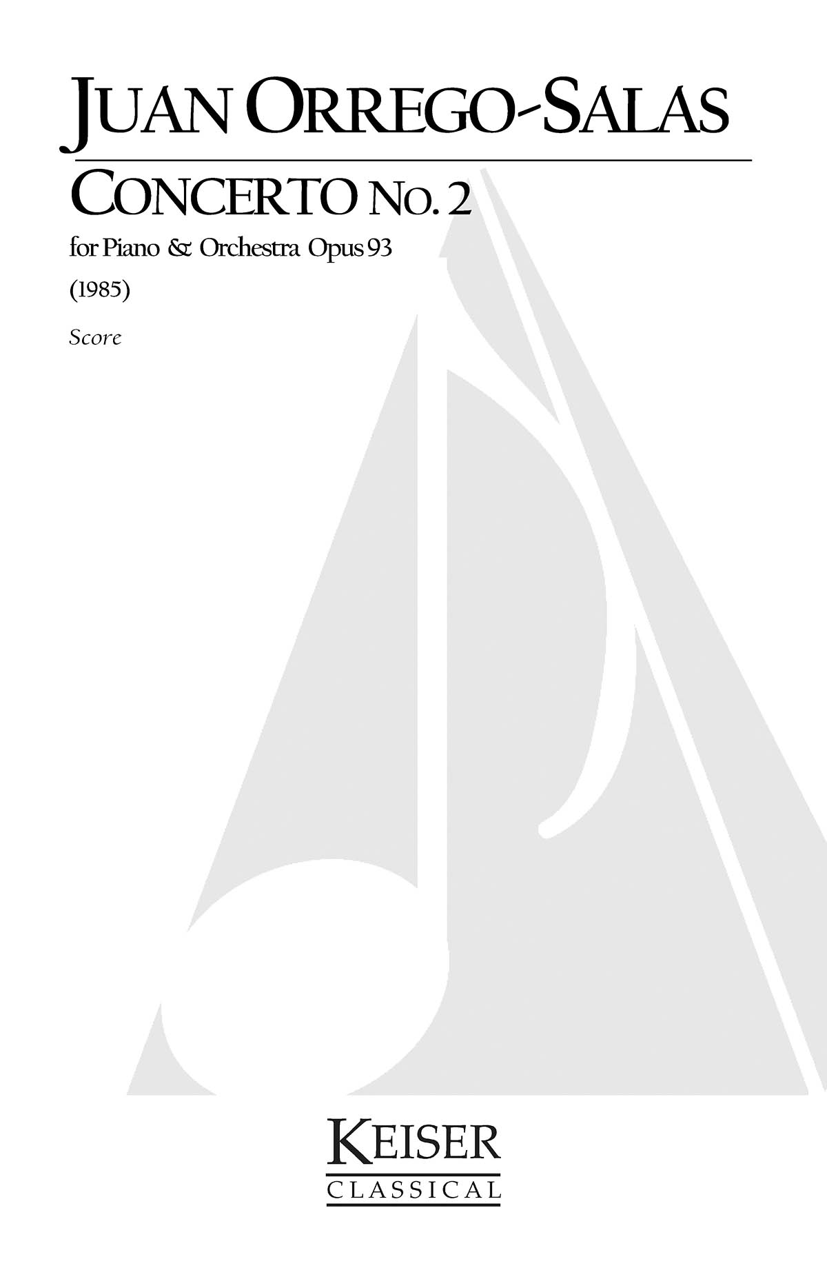 Piano Concerto No. 2, Op. 93