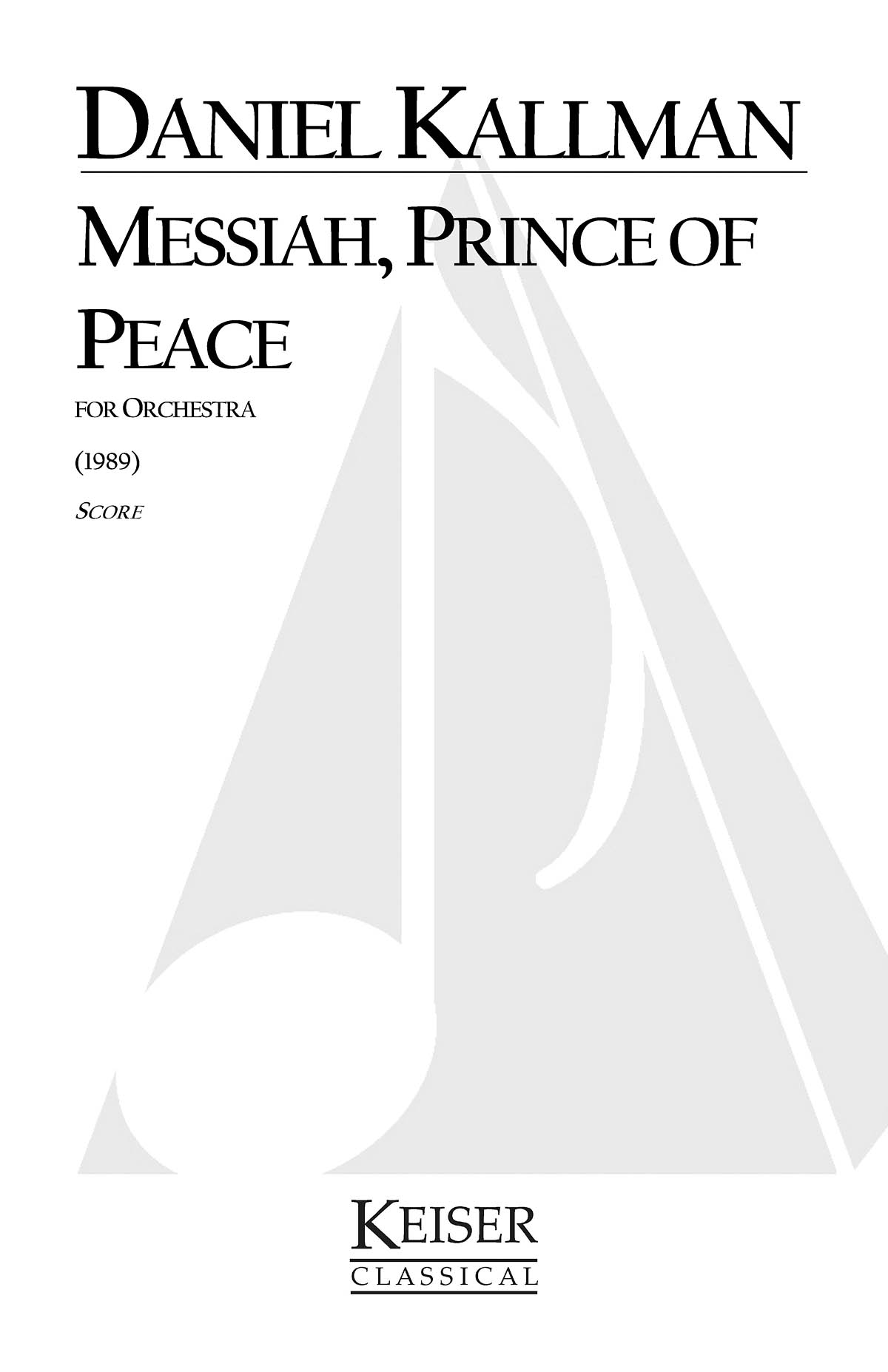 Messiah, Prince of Peace