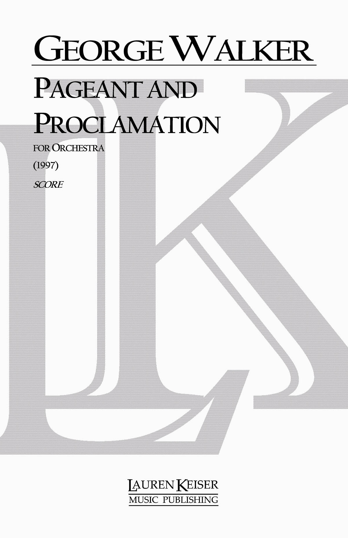 Pageant and Proclamation