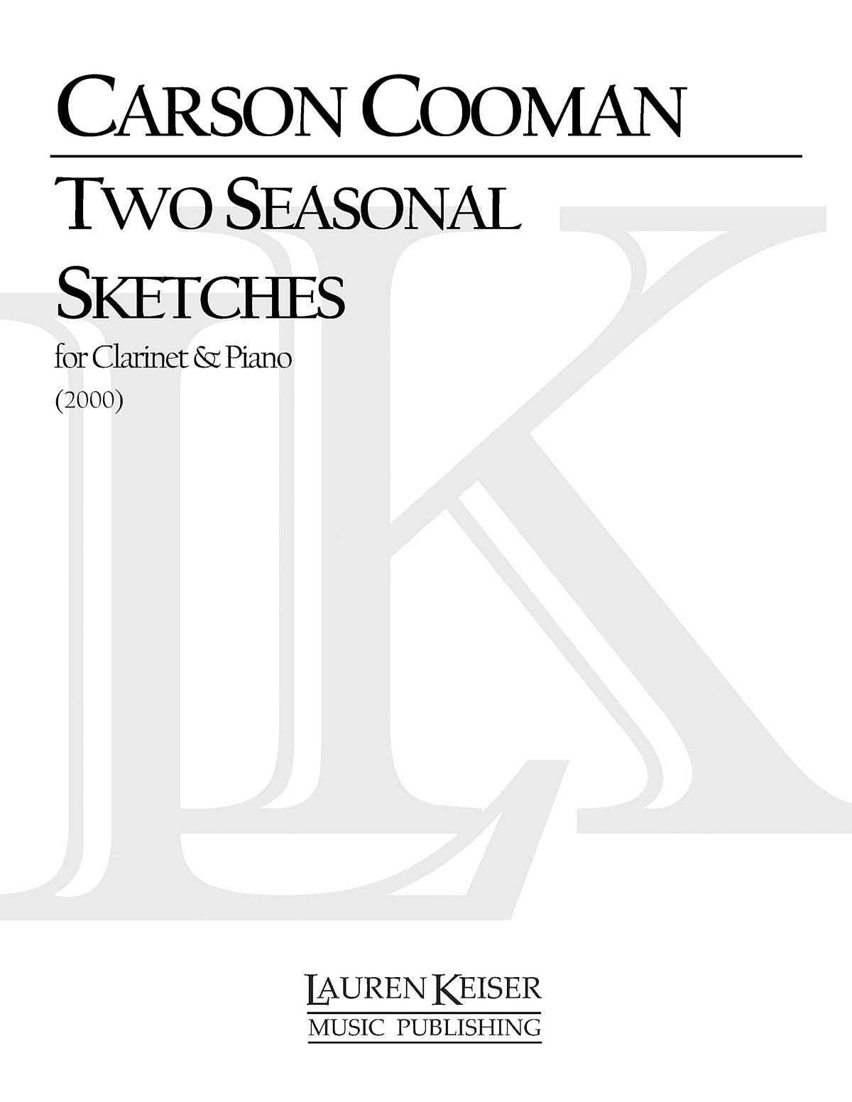 Two Seasonal Sketches, Set I