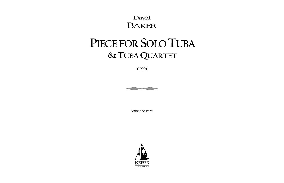 Piece for Solo Tuba/Tuba Quartet