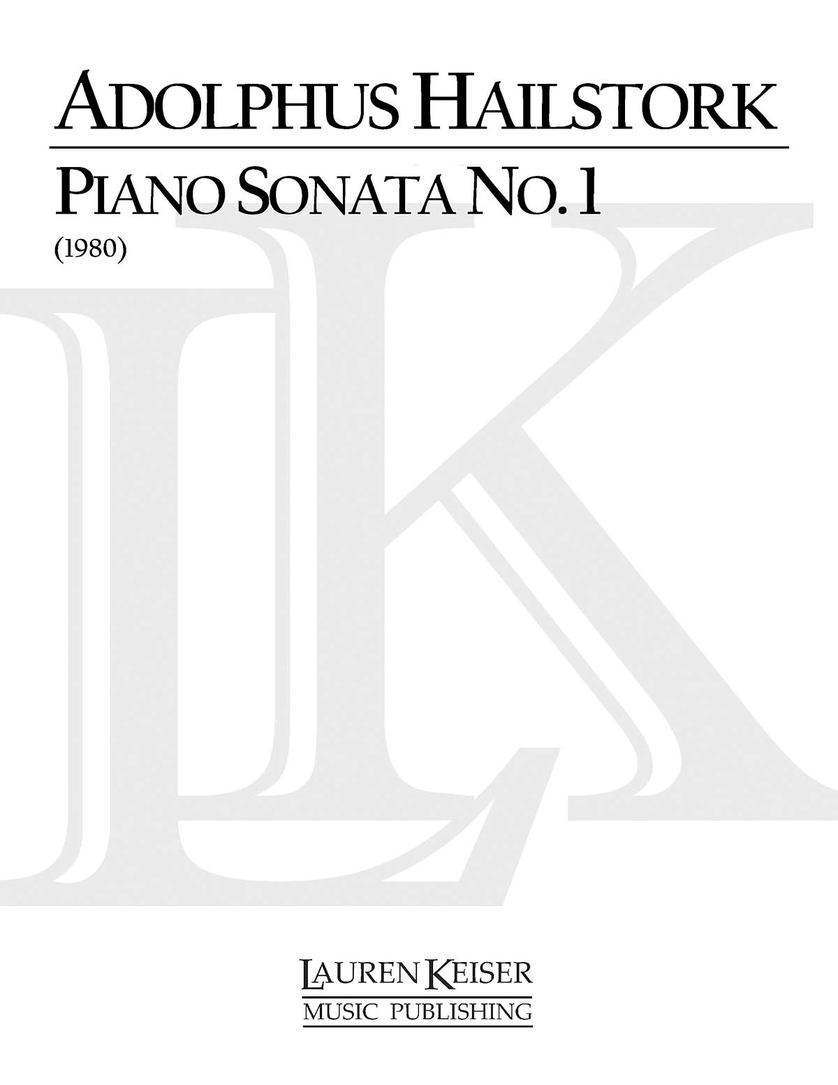 Piano Sonata No. 1