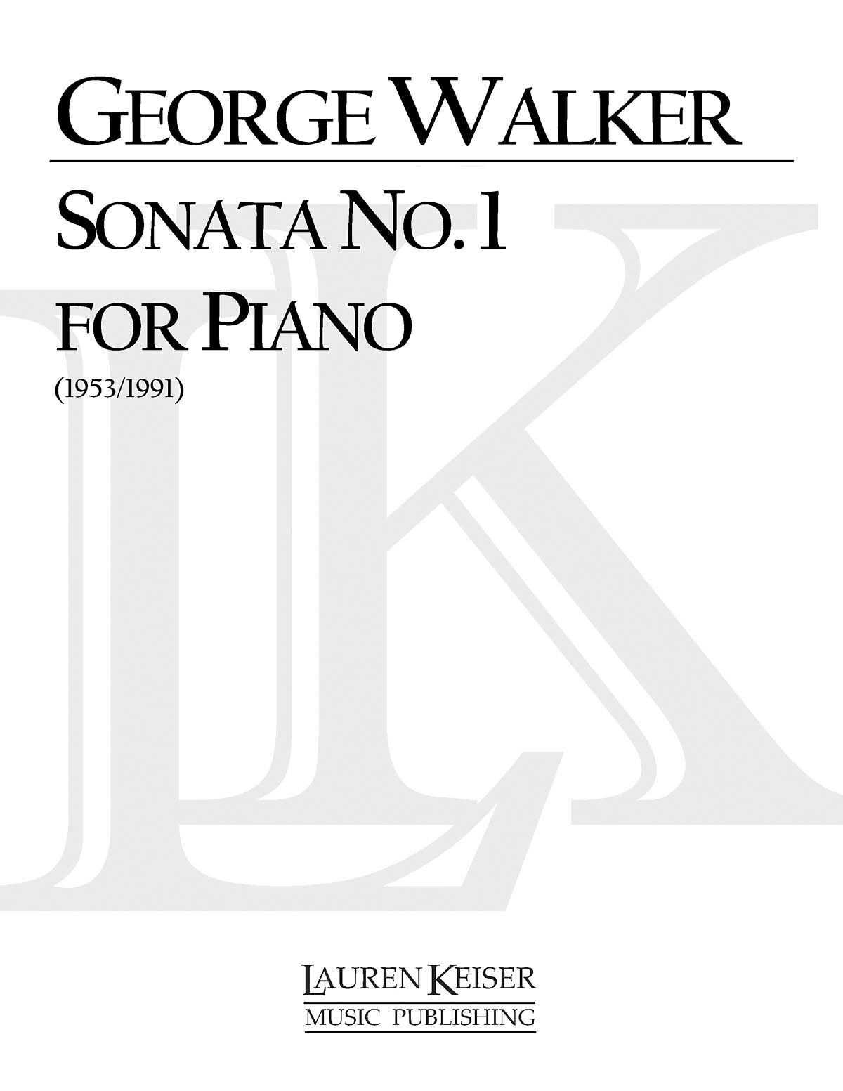 Piano Sonata No. 1
