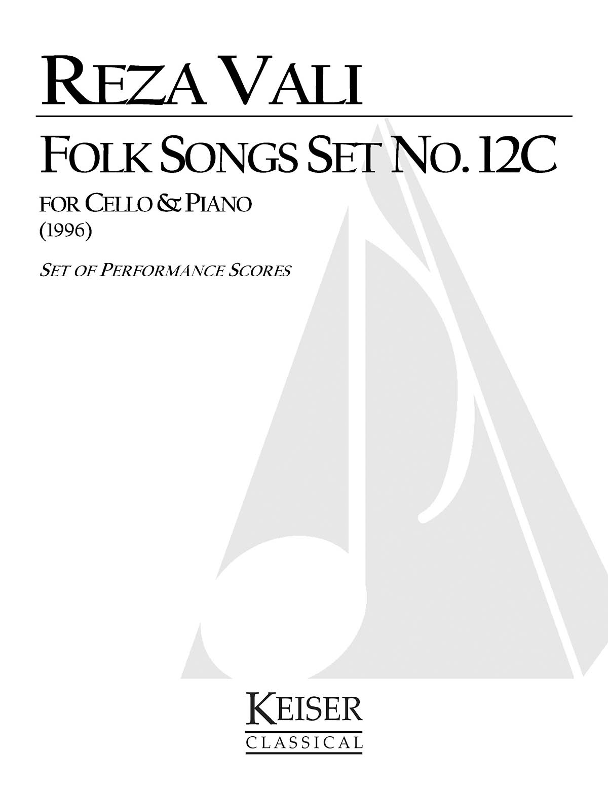 Folk Songs: Set No. 12C