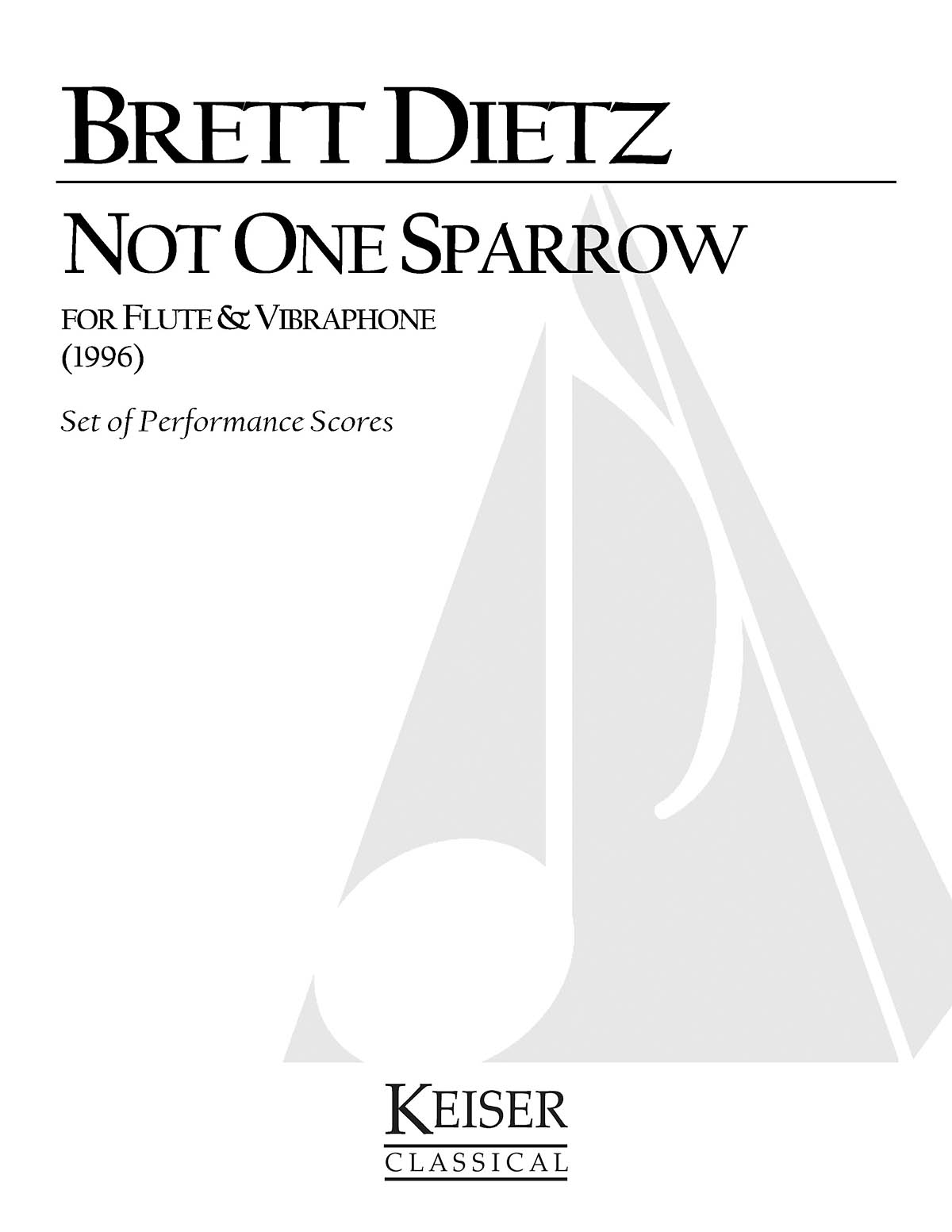 Not One Sparrow(for Flute and Vibraphone)