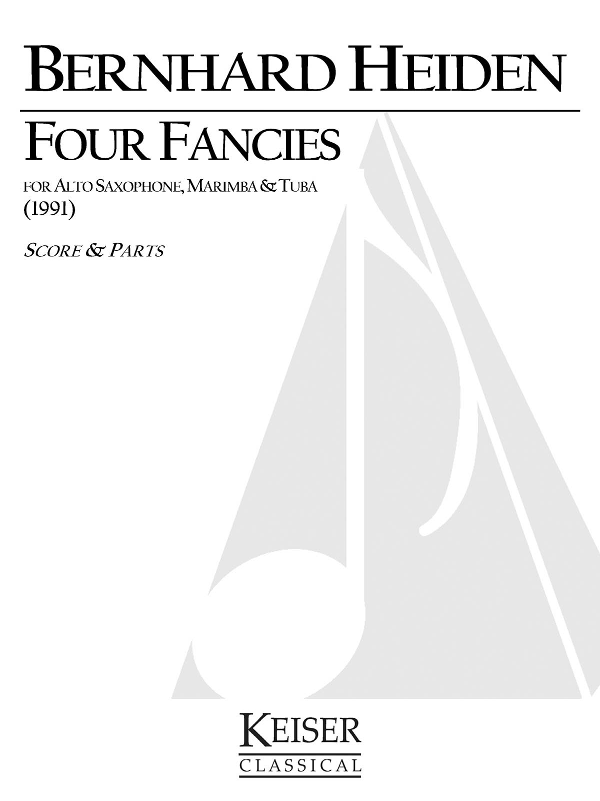 4 Fancies For Alto Sax, Marimba and Tuba