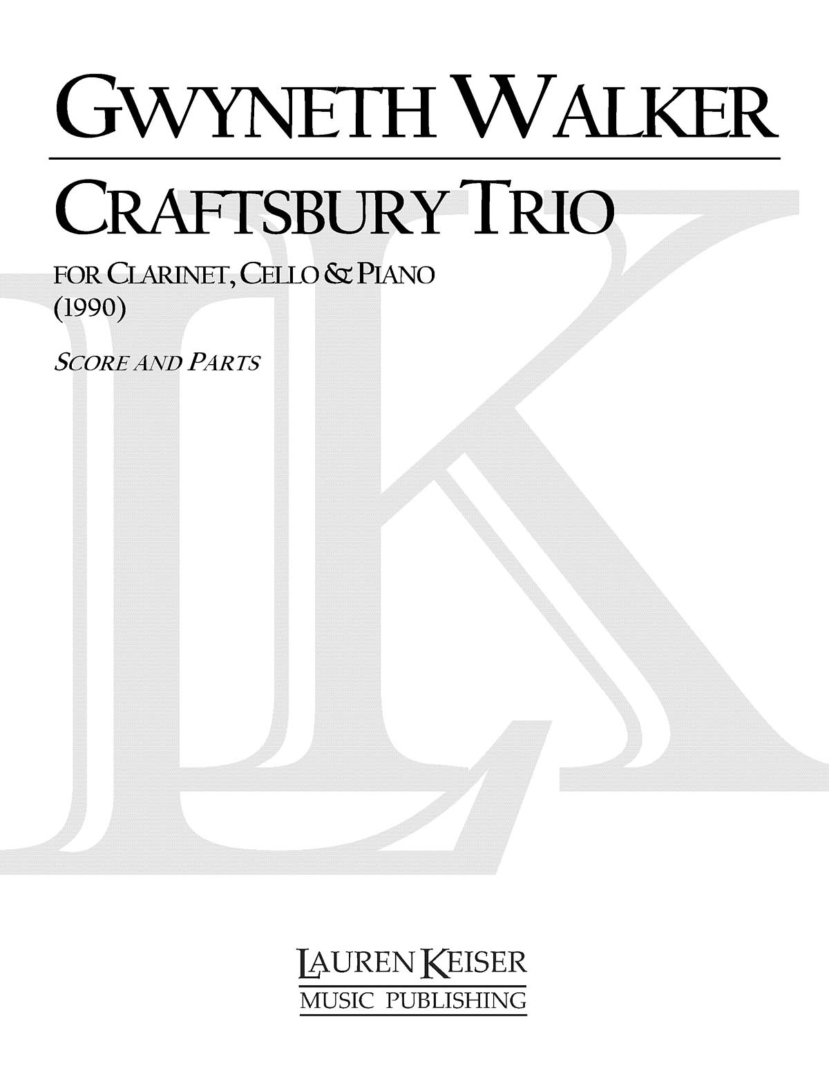 Craftsbury Trio for Clarinet, Cello and Piano