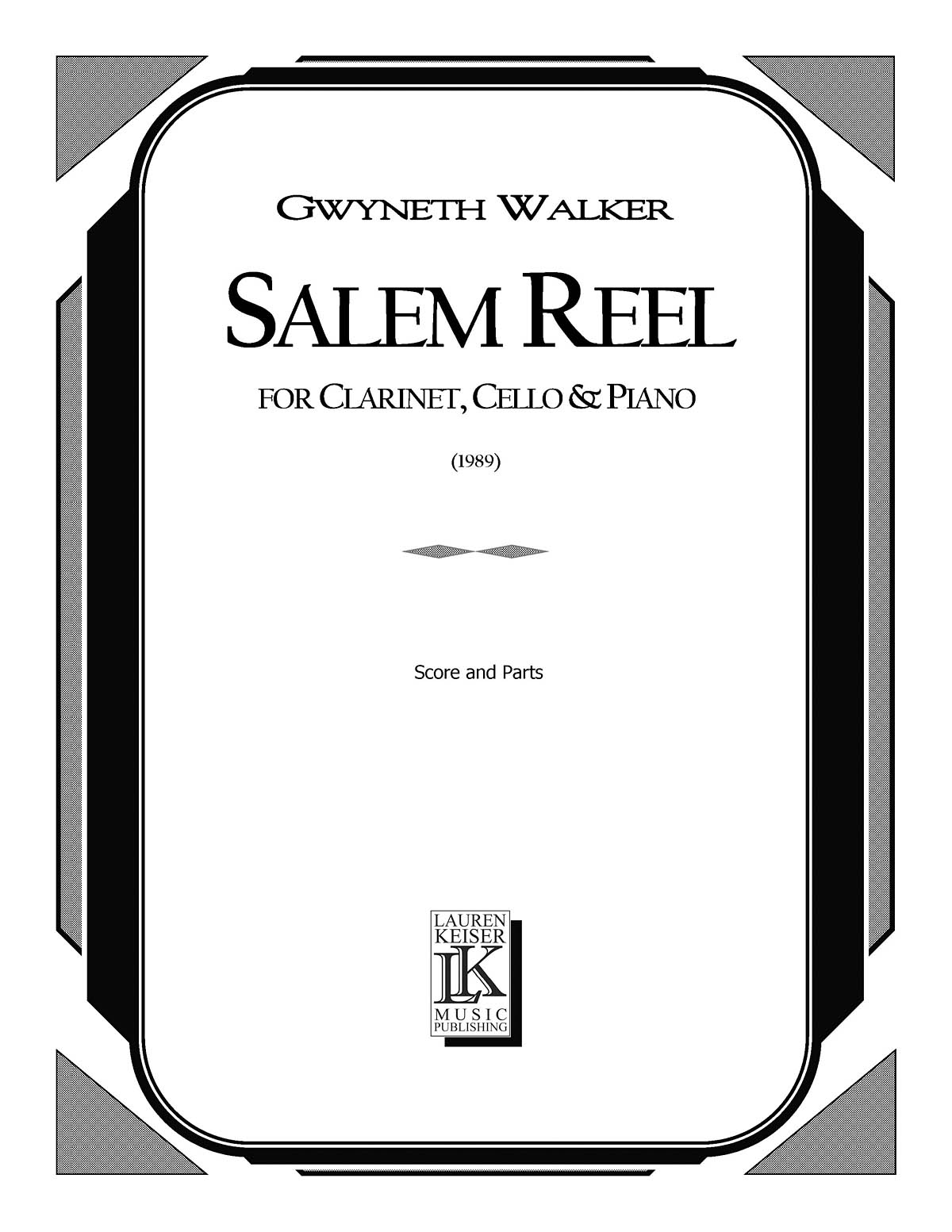 Salem Reel for Clarinet, Cello and Piano