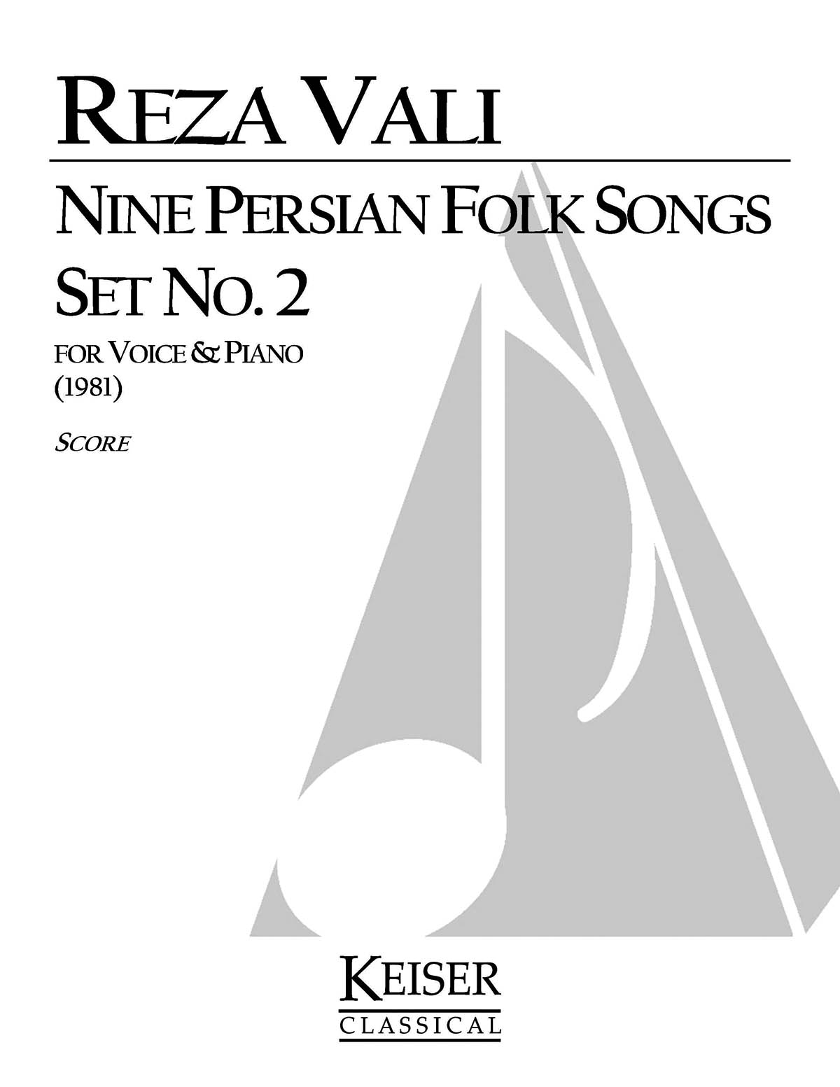 Nine Persian Folk Songs: Set No. 2 (Soprano)