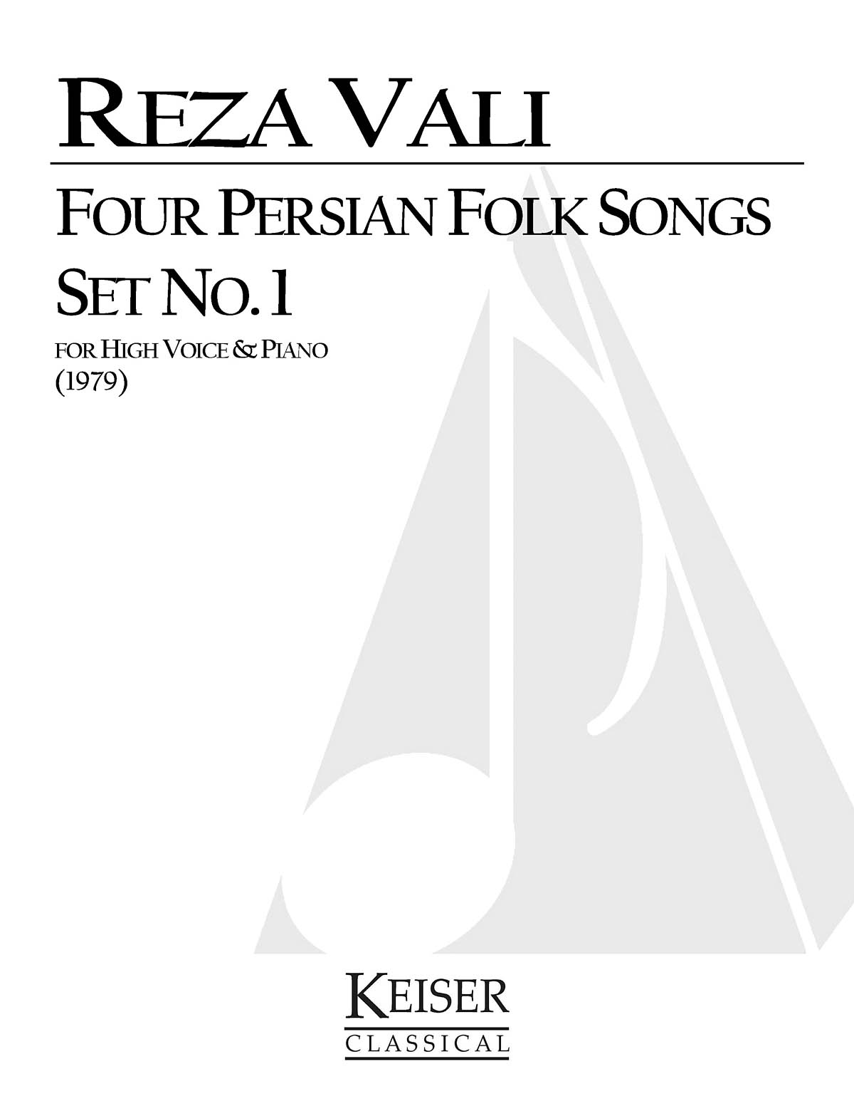 Four Persian Folk Songs: Set No. 1 (Soprano)