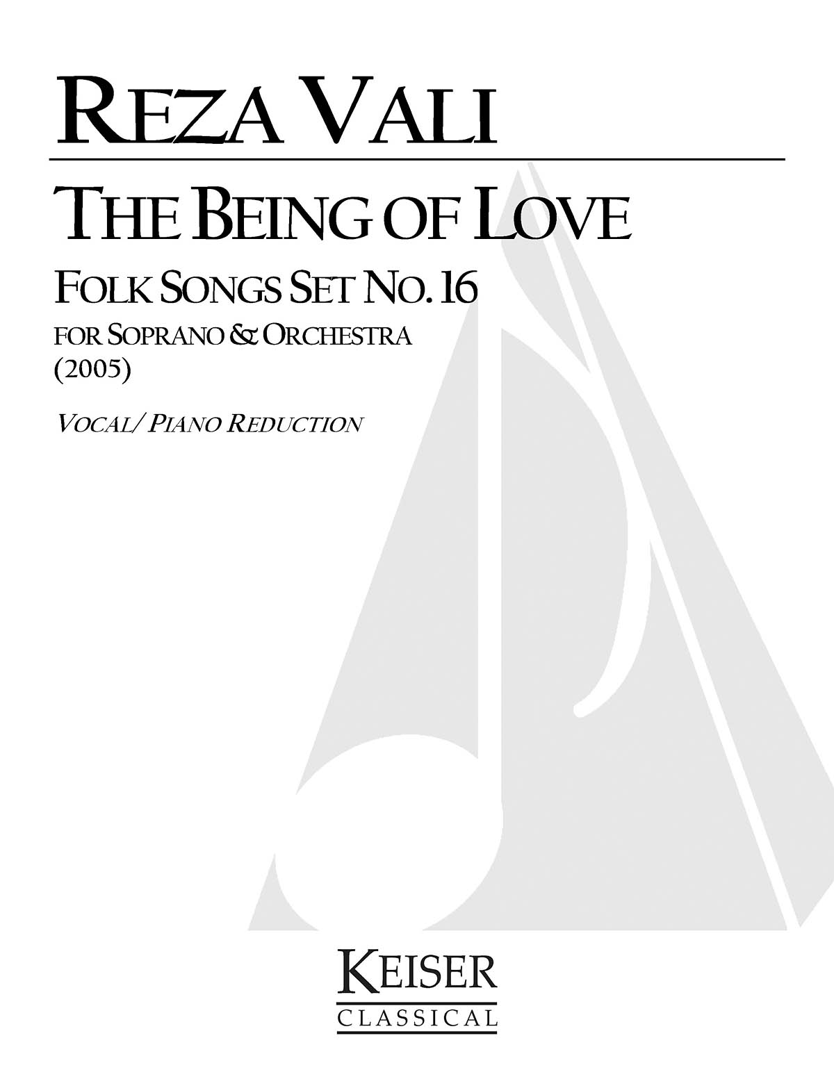 The Being of Love: Folk Songs, Set No. 16 (Soprano)